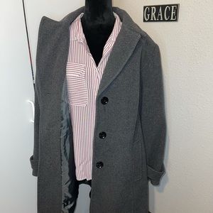 🌞 Style & Co, Gray Wool Trench Coat, size 20